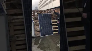 Self cleaning effect of Solar panel made by SoliTek