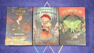 Angi Sullins Oracle Decks : fearless fight like a girl, Wisdom of the wild things, love who you are