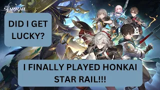 FINALLY PLAYING HONKAI STAR RAIL - Honkai Star Rail Gacha