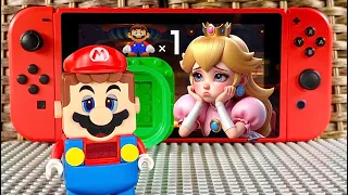 Lego Mario has 7 lives to enter the Nintendo Switch and save Peach. What’s Bowser’s plan? #legomario