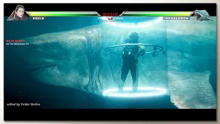 Megalodon vs Human with Healthbars