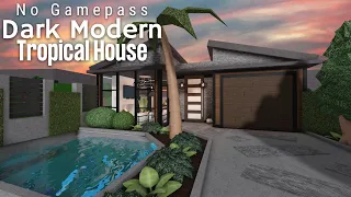 Minami Oroi Bloxburg Speedbuild and Tour No Gamepass Dark Modern Tropical House - May 20 2021