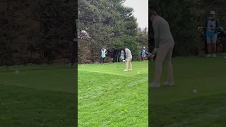 Tom Brady tees off on hole 2 in pebble beach California ! Fails!