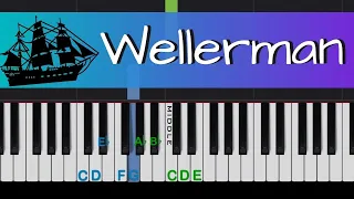 Wellerman Sea Shanty: easy piano tutorial with sheet music