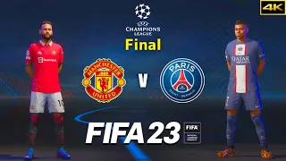 Ft. Neymar - MANCHESTER UNITED vs. PSG - UEFA Champions League Final - FIFA 23 - PS5™ [4K]