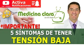 PRESIÓN BAJA o TENSIÓN BAJA ✔️ 5 SÍNTOMAS de HIPOTENSIÓN ARTERIAL | Medicina Clara