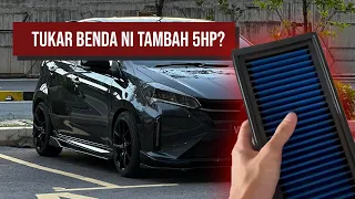 Myvi Facelift Pasang Air Filter Dari Works Engineering