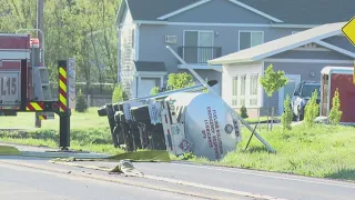 Ethanol tanker rollover crash in Oshkosh, Highway 91 closed for hours