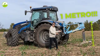 IN CAMPO CON IL LANDINI SERIE 7-170 a UN METRO DI PROFONDITÀ! | Aratro Fognatore - TractorVlog #66