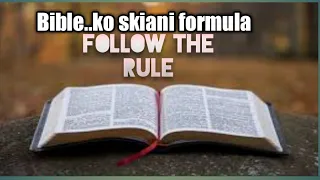 #Bible ko skiani formula