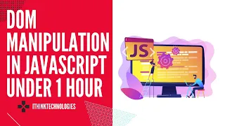 🍎 DOM Manipulation crash course JavaScript under 1 hour |  JavaScript DOM crash course