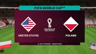 USA Vs Poland - FIFA World Cup 2022 Qatar - Group Stage - Legendary difficulty - We are out 🥲