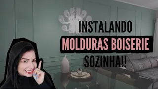 COMO INSTALAR MOLDURAS BOISERIE SOZINHO!