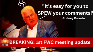 🚨BREAKING: 1st mention of Holy Thursday Massacre at FWC Commission Meeting met with Fustration