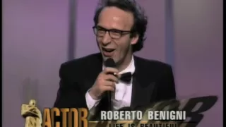 Roberto Benigni Wins Best Actor | 71st Oscars (1999)