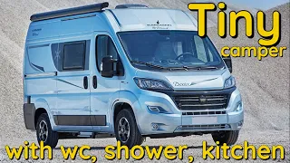 Tiny campervan with wc, shower + kitchen. Karmann Dexter 540