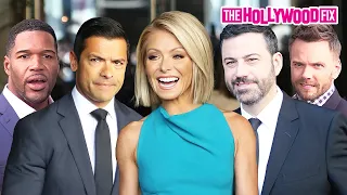 Kelly Ripa, Mark Consuelos, Michael Strahan, Jimmy Kimmel & Joel McHale Walk Of Fame Ceremony