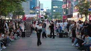 20240428 tev#투에버(TaeYeong#태영,DoubleBong#봉근,YuSung#유성) SinChon#신촌 Busking#버스킹 DJI 0684