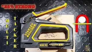How to staple an electrical cable to wood with the STANLEY FATMAX FMHT0-80550 4 in 1 stapler