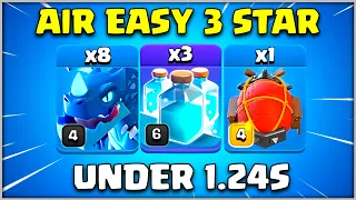 Under 1.24S !! Th13 Electro Dragon 2024 | Th13 Clone Spell Electro Dragon 3 Star Air Attack Strategy