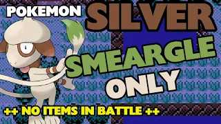 Can I Beat Pokemon SILVER With Just Smeargle? - No Items In Battle - Pokemon Challenges!