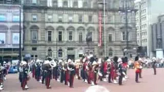 Last of the Mohicans Royal Marines/1 Scots Pipes and Drums in Glasgow