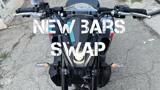 Installed new handle bars on my 2021 Yamaha mt 09