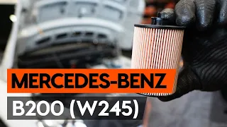 Jak vyměnit olejový filtr a motorove oleje na MERCEDES-BENZ B200 (W245) [NÁVOD AUTODOC]