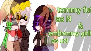 mcyt+sbi+(em)molly react to tommy as N & (em)molly as uzi from muder Drones pt4