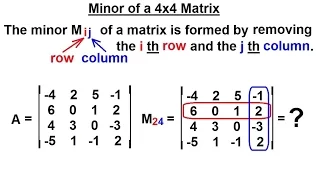 Linear Algebra: Ch 2 - Determinants (21 of 48) The Minor of a Matrix (4x4)