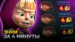 ЭННИ ГАЙД | гайд на энни за 4 минуты | лига легенд | League of Legends