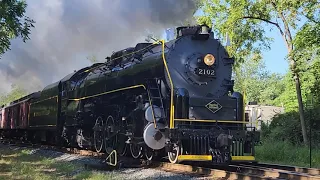 Chasing the 2102 Steam Locomotive - September 2, 2023