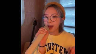 haseul singing a bit of kep1er’s wa da da