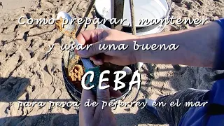 Como preparar, mantener y usar una buena CEBA para pesca de pejerrey en el Mar