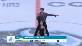 Lika Bondar Artem Koval Free Dance Winter Star 2020