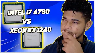 I7 4790 VS XEON E3 1240 V2 - QUAL O MELHOR PRA JOGOS ATUALMENTE? COMPARANDO DESEMPENHO!