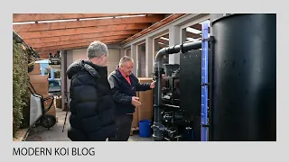 Modern Koi Blog #5167 - Micha präsentiert seine neue Pumpe auf dem Pumpenprüfstand