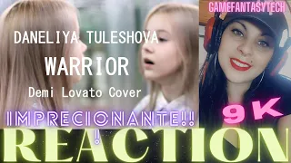 Daneliya Tuleshova (Данэлия Тулешова) - Warrior (Demi Lovato cover) - REACTION