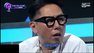 Senior singers' reaction to Hweseung's singing