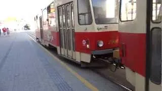 Ride on a tram - Bratislava, Slovakia