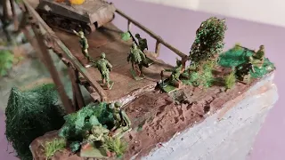 Diorama WW2 Bridge Battle