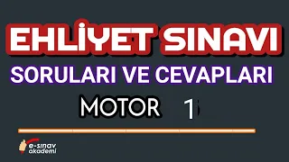 #Ehliyet Sınav Soruları - Ocak 2019-1  MotorSoruları  #e-sınav akademi