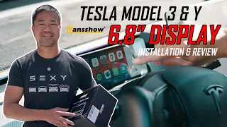 Elevate Your Tesla Model 3 & Y Experience | Hansshow F68 Carplay & Front Camera Touchscreen Display
