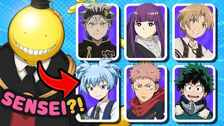 Anime Quiz: Match Teacher & Student!🎓📚 (35 characters) | Sensei/Shishou