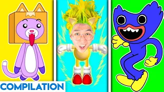 LANKYBOX FUNNY ANIMATED MEMES! (FOXY SLAPS HUGGY WUGGY, JUSTIN & ADAM IN POPPY PLAYTIME, & MORE!)