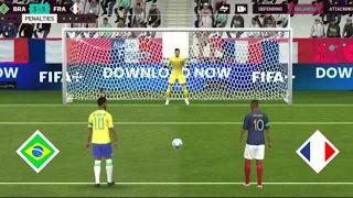 Brazil vs France - FIFA world cup Final Qatar 2022 | penalty shootout highlights | FIFA mobile