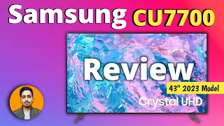 Samsung CU7700 || 43 Inch Crystal 4K Smart TV || Full Review 2023