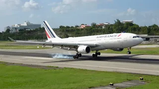 St Maarten Princess Juliana arrivals & departures, touchdown location. SXM Planespotting in 4K 2