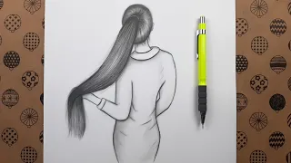 Easy Drawings How To Draw A Girl With Long Hair