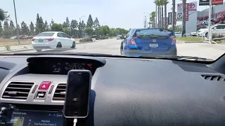 Stock 2018 Civic Type R vs WRX STi